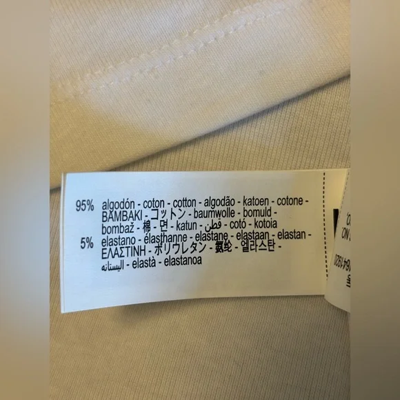 ZARA white Tshirt with pearl detail, Sz XL. - Picture 6 of 10